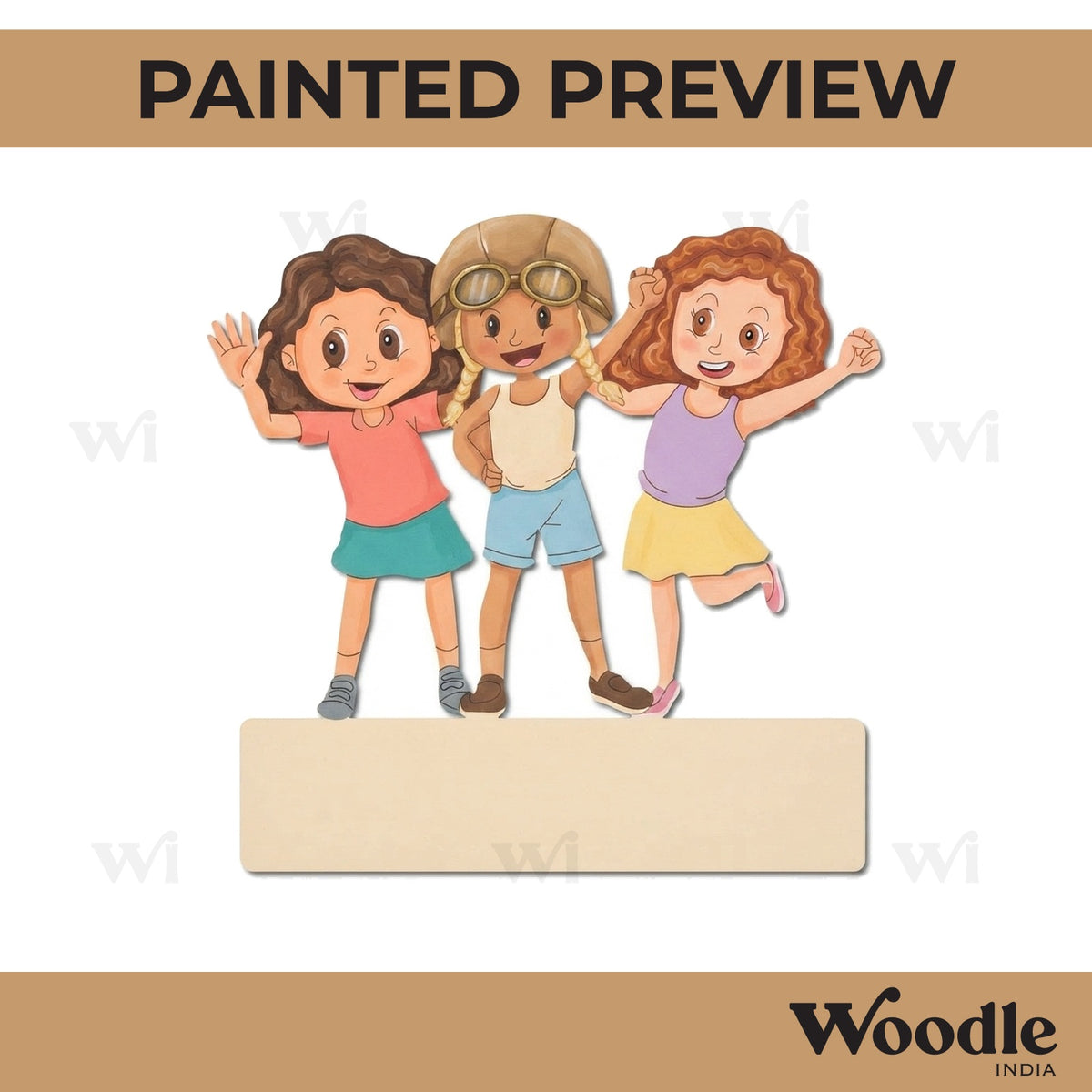 Friends Nameplate Pre Marked MDF Design 1