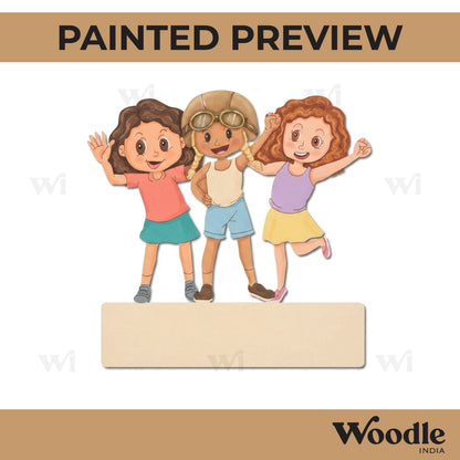 Friends Nameplate Pre Marked MDF Design 1
