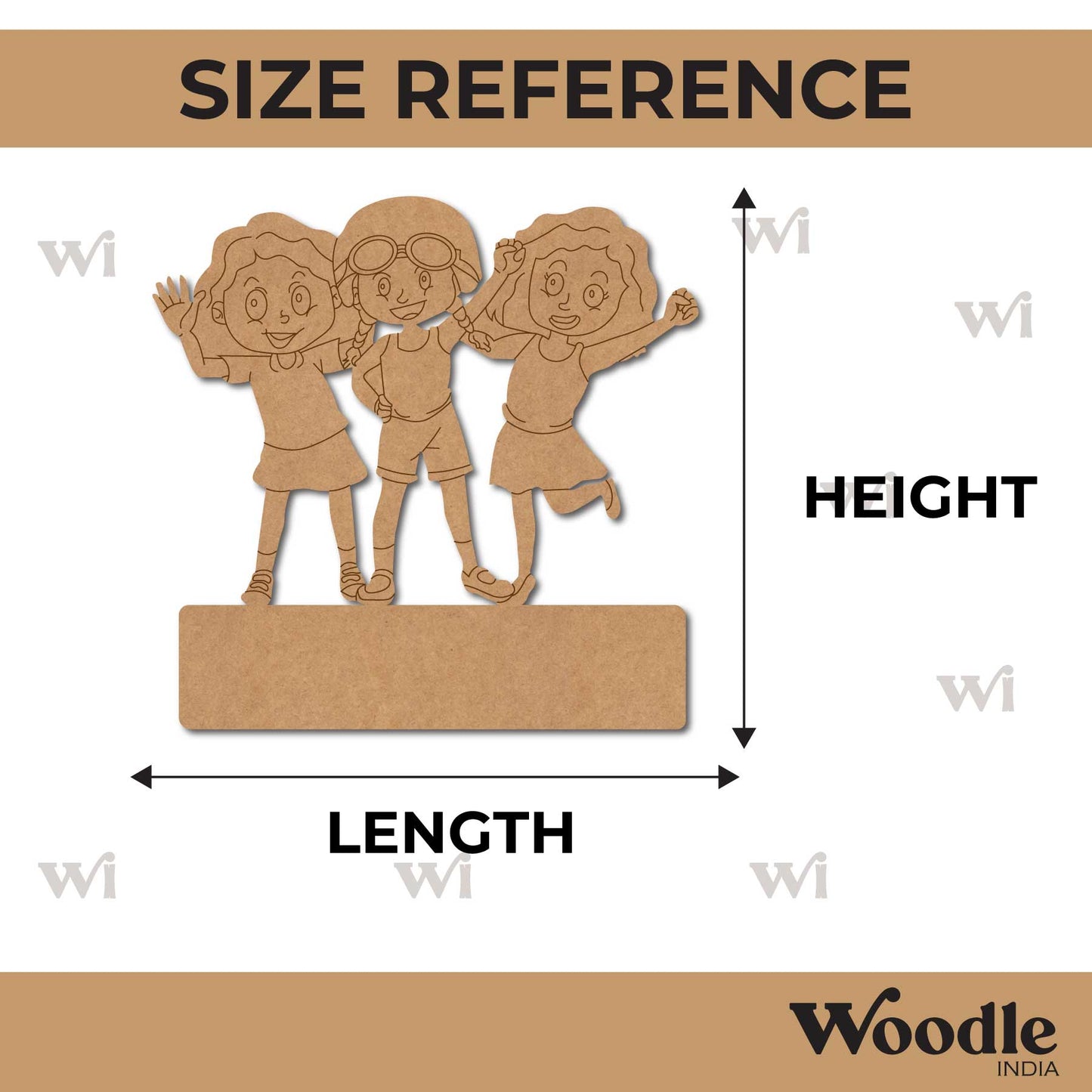 Friends Nameplate Pre Marked MDF Design 1
