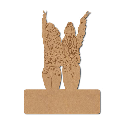 Friends Nameplate Pre Marked MDF Design 2