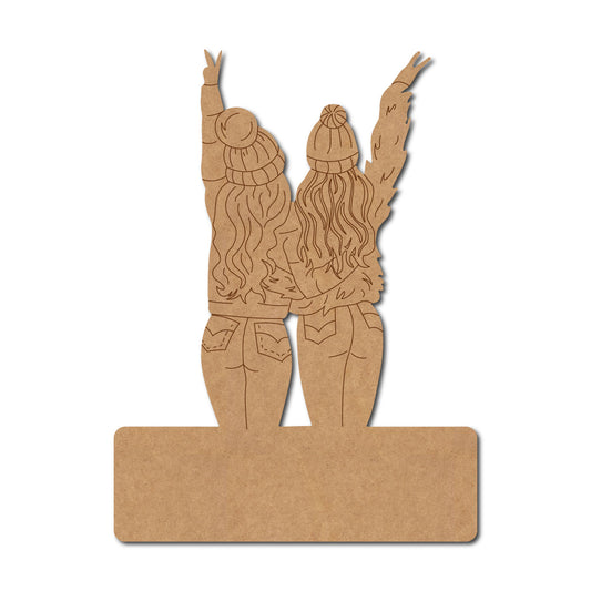 Friends Nameplate Pre Marked MDF Design 2