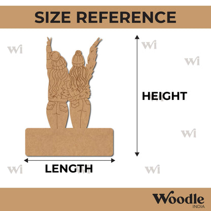 Friends Nameplate Pre Marked MDF Design 2