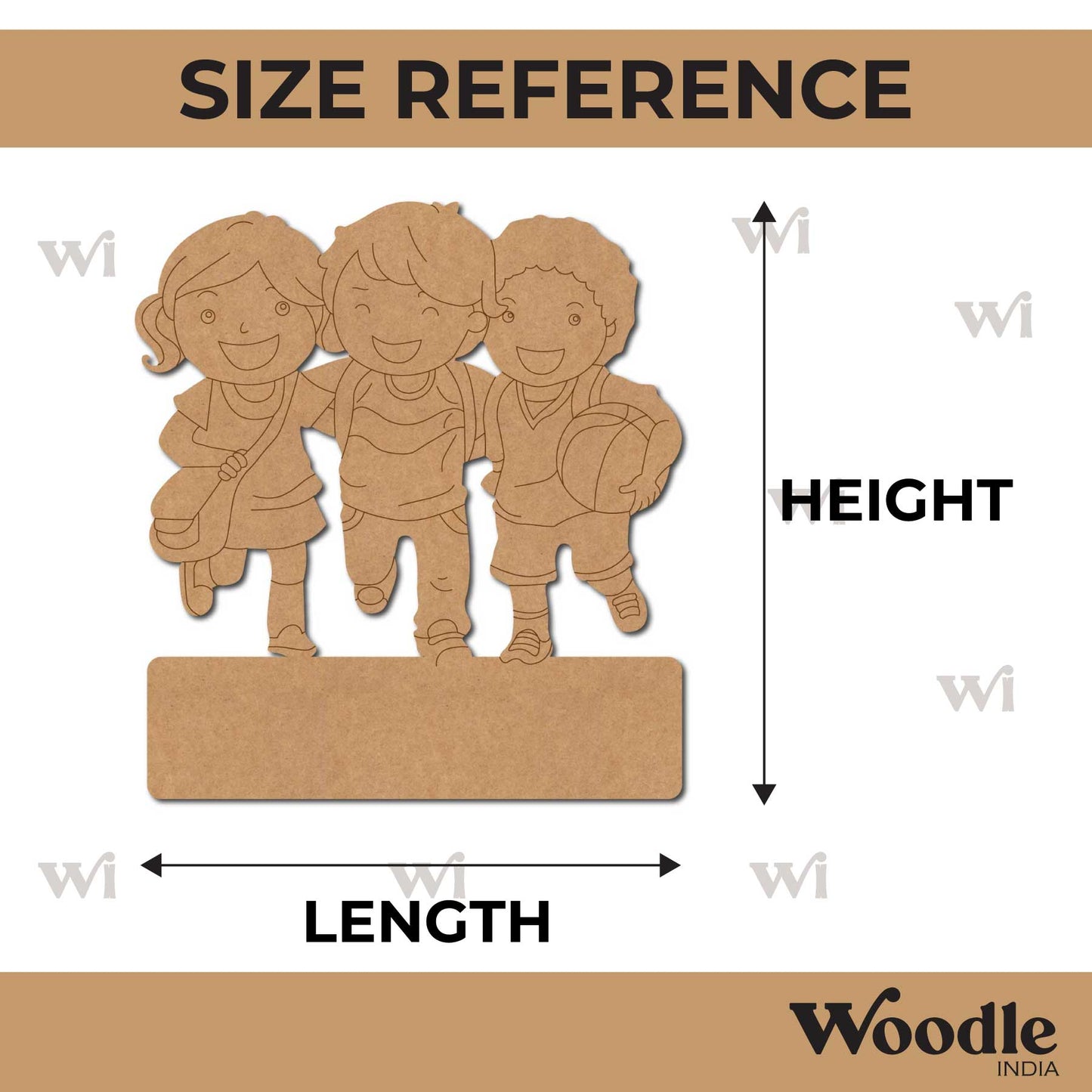 Friends Nameplate Pre Marked MDF Design 3