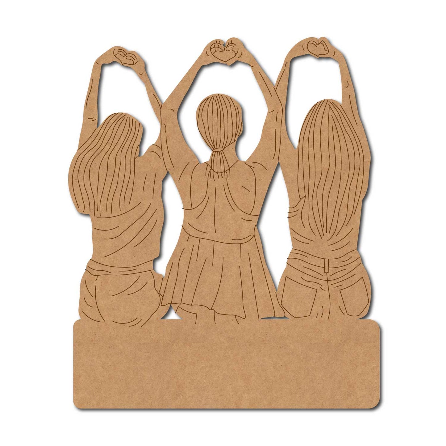 Friends Nameplate Pre Marked MDF Design 4