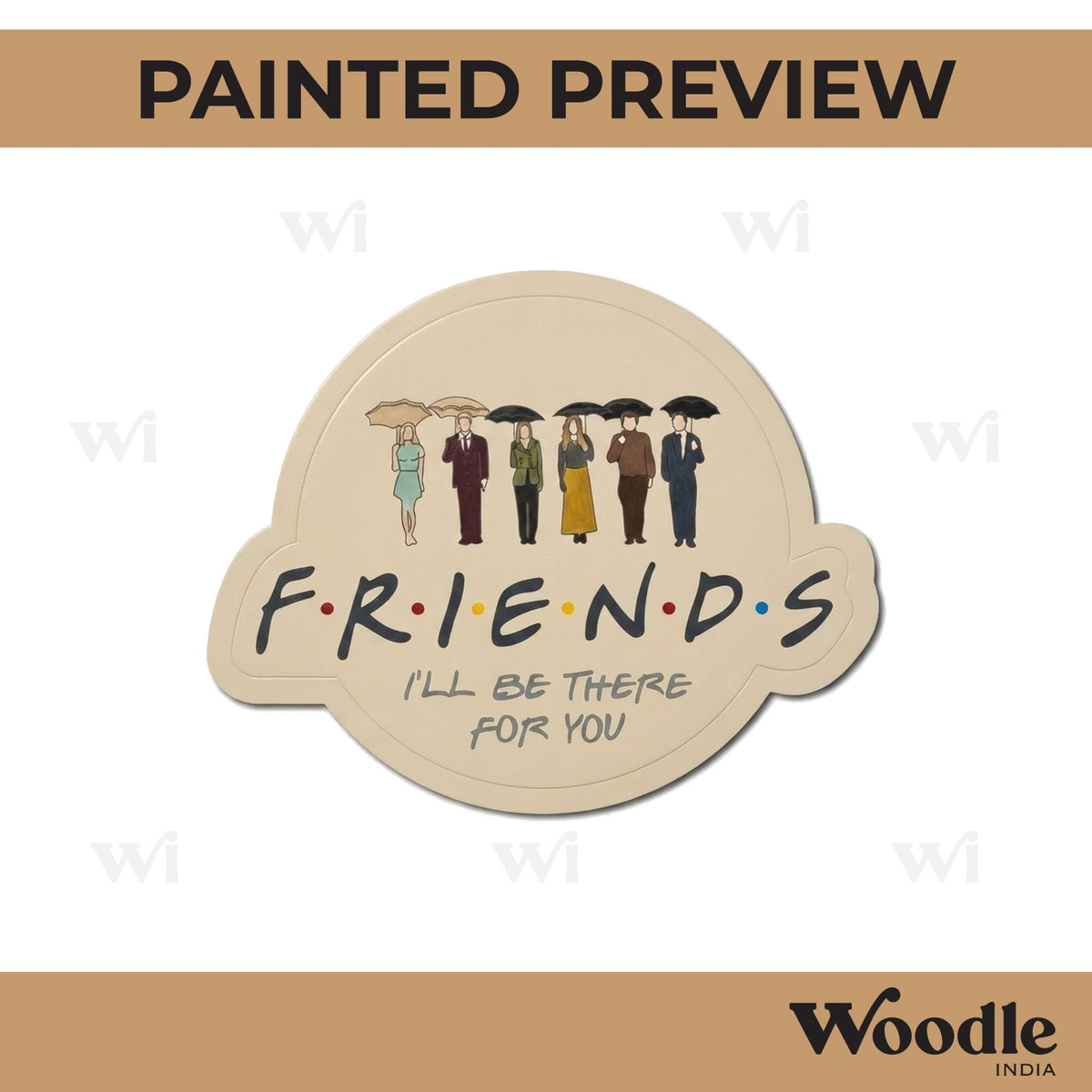 Friends Show Pre Marked Base MDF Design 1