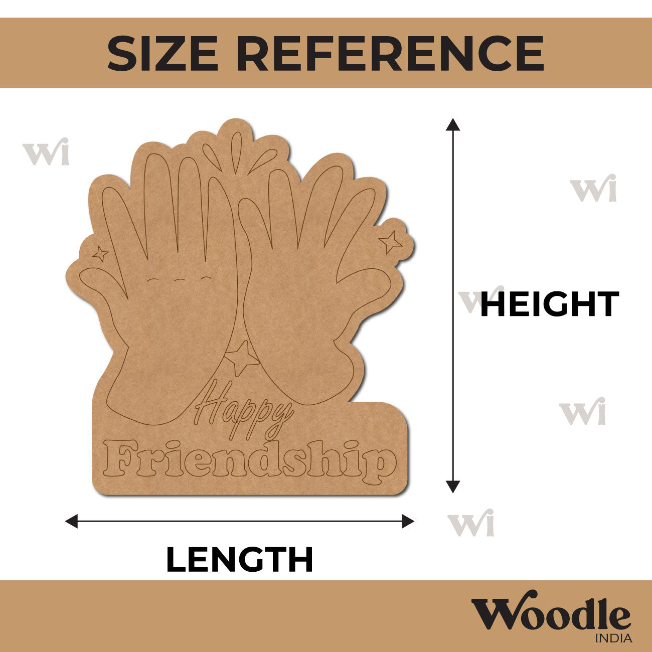 Friendship Day Pre Marked Base MDF Design 11