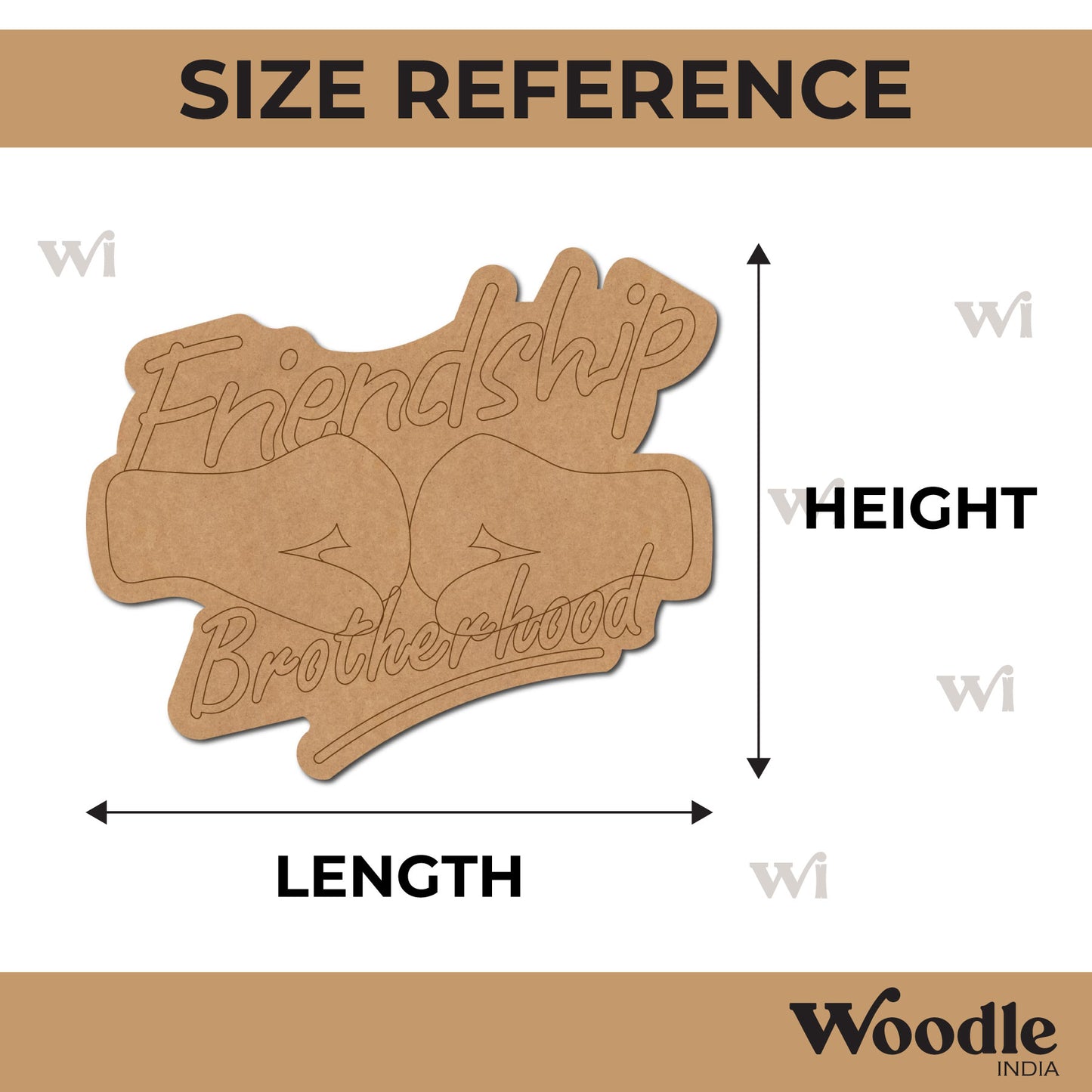 Friendship Day Pre Marked Base MDF Design 12