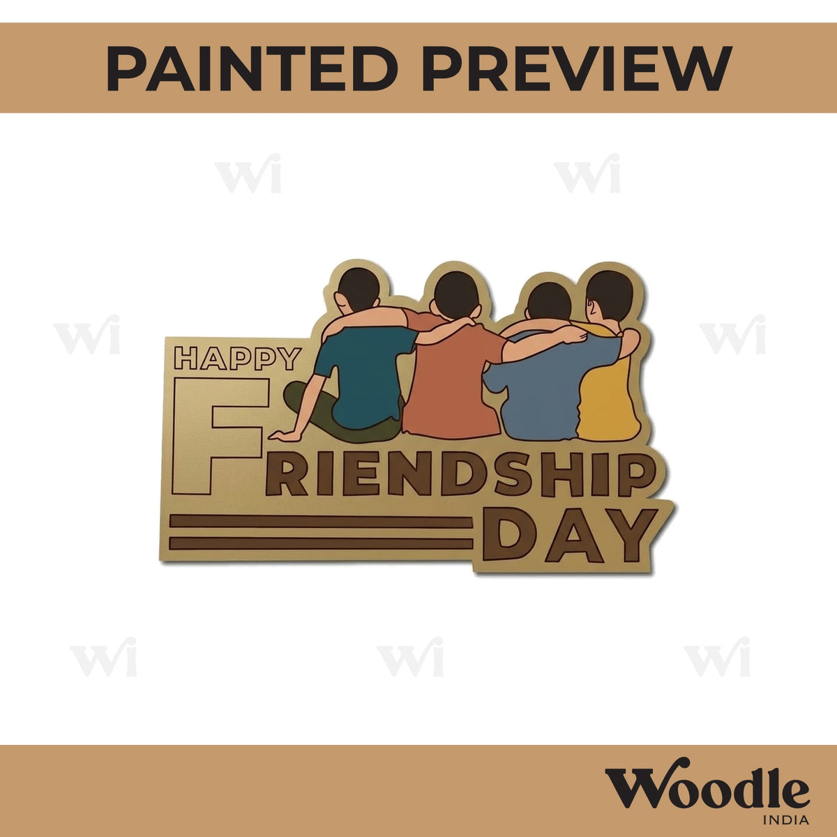 Friendship Day Pre Marked Base MDF Design 14