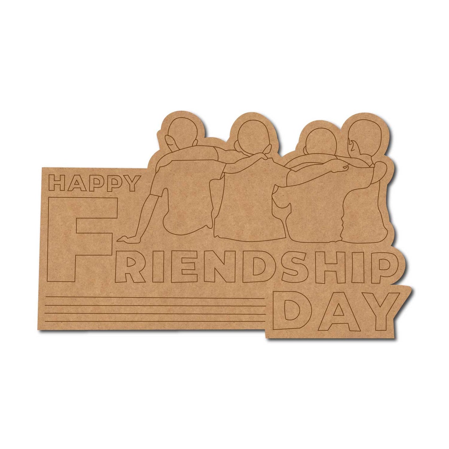 Friendship Day Pre Marked Base MDF Design 14