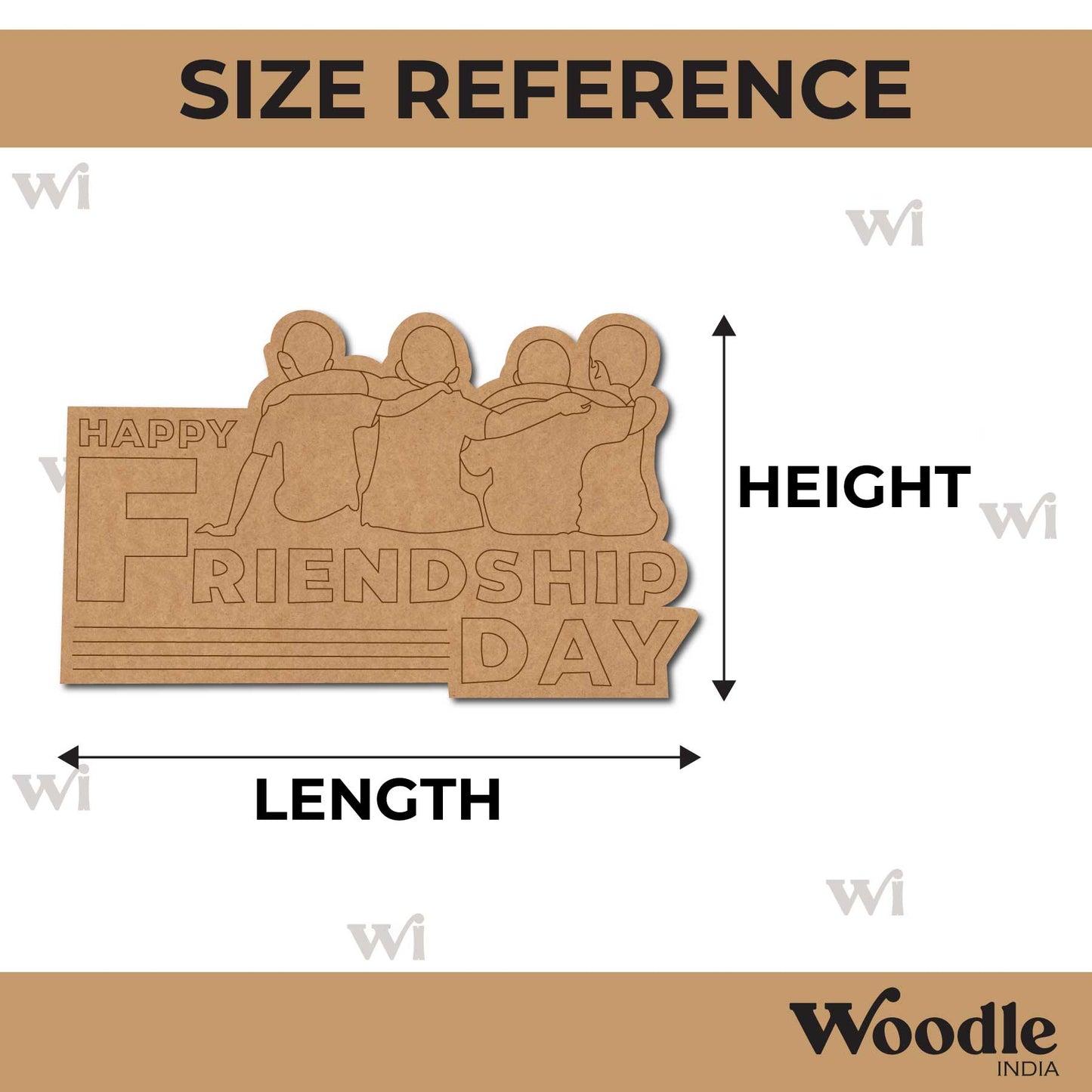 Friendship Day Pre Marked Base MDF Design 14