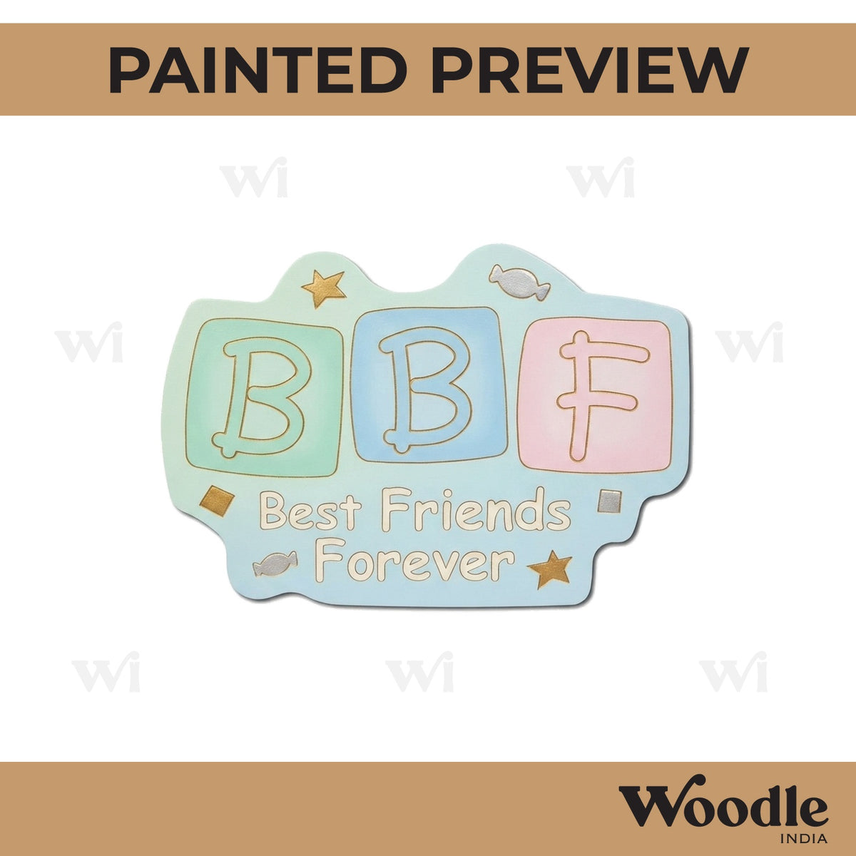 Friendship Day Pre Marked Base MDF Design 2