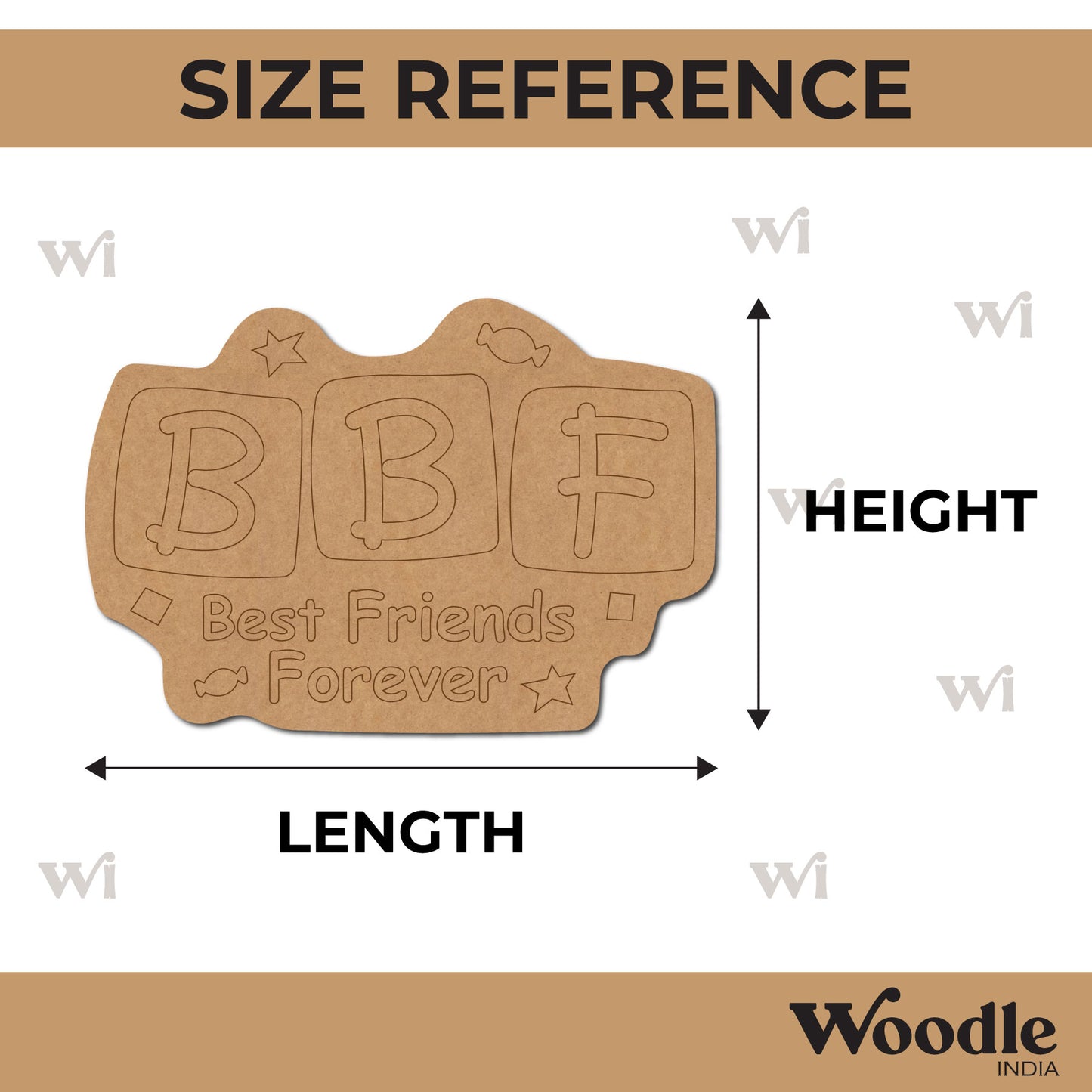 Friendship Day Pre Marked Base MDF Design 2