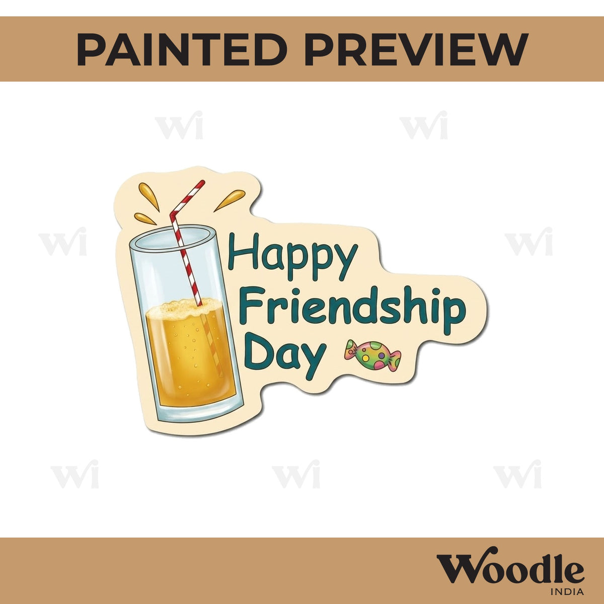 Friendship Day Pre Marked Base MDF Design 5