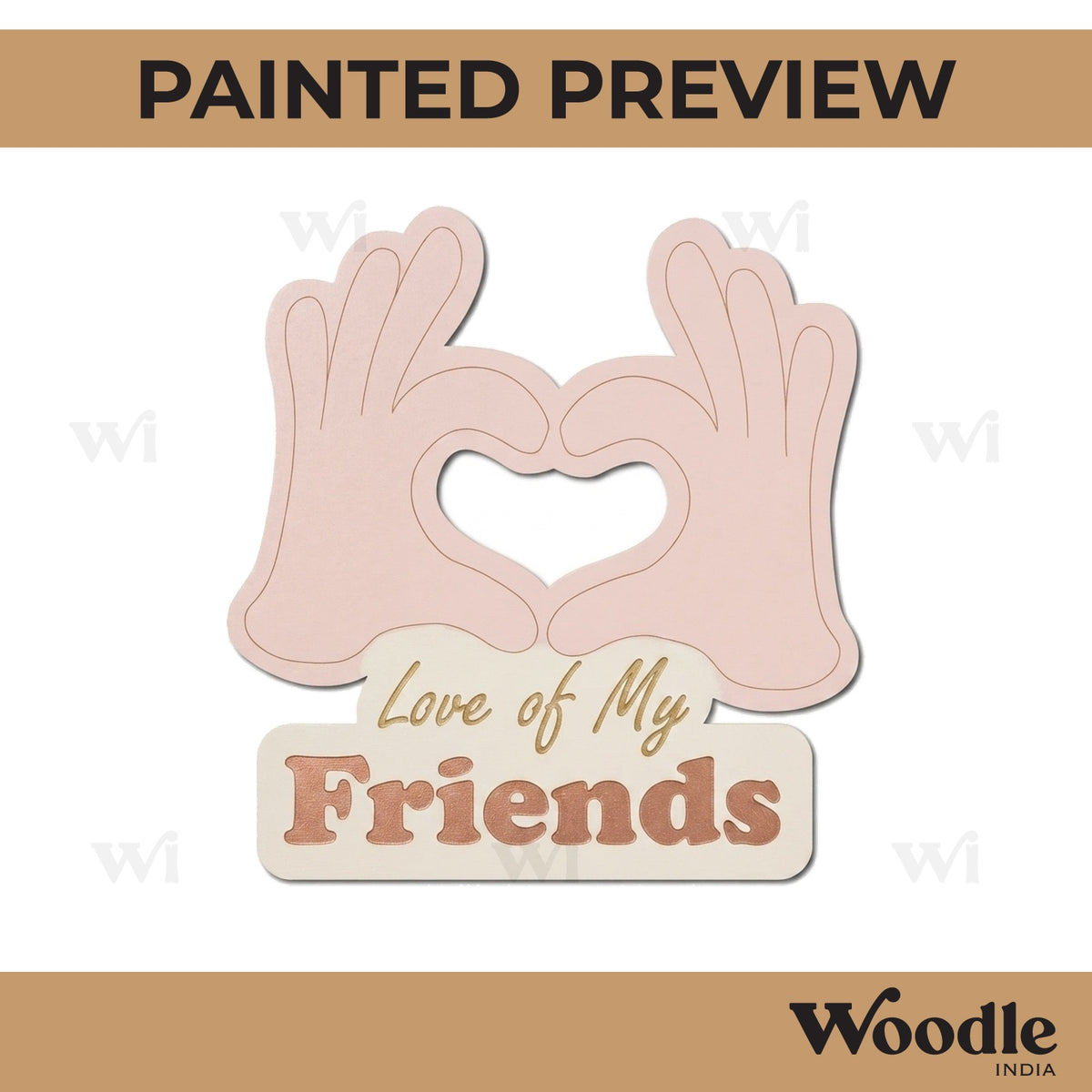 Friendship Day Pre Marked Base MDF Design 9