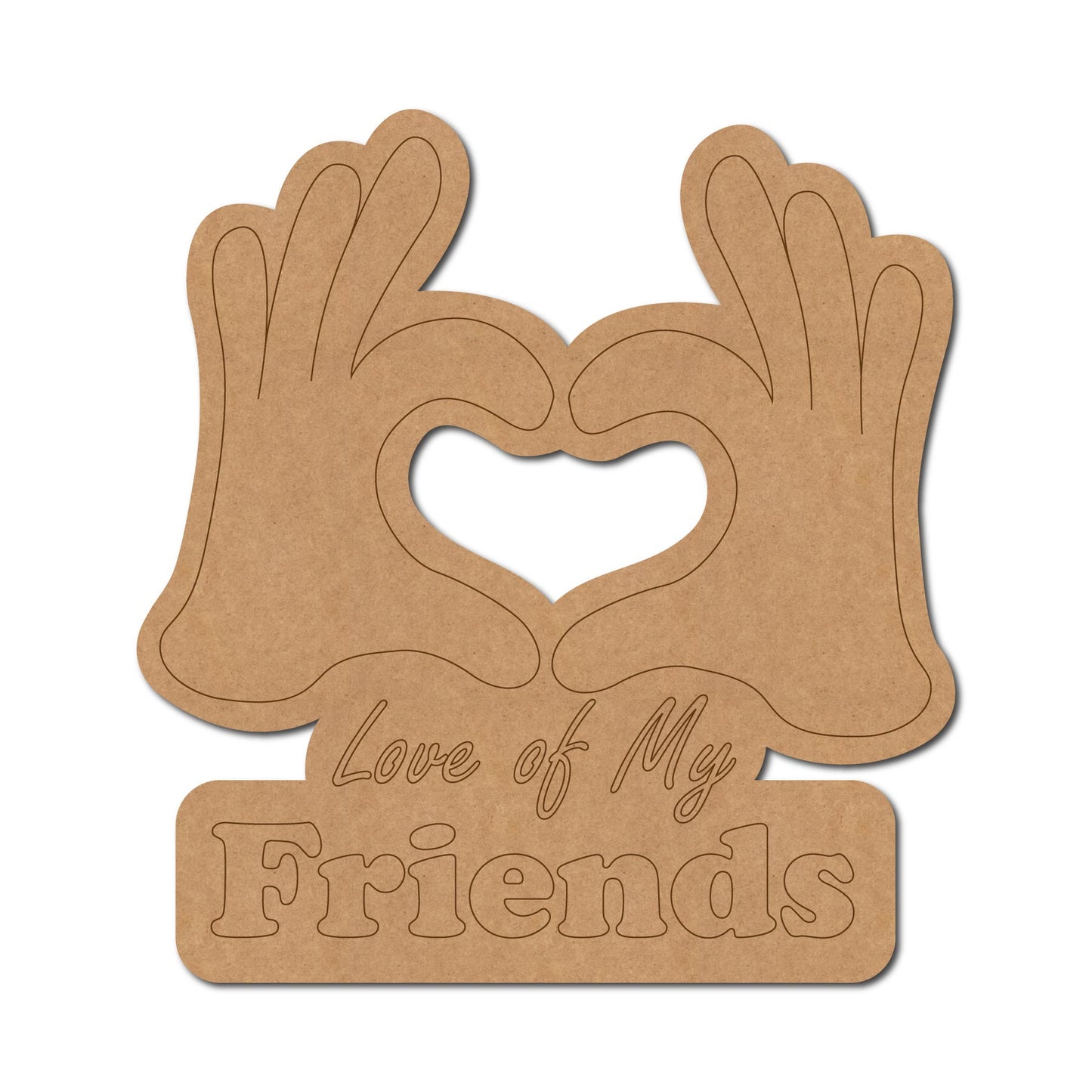 Friendship Day Pre Marked Base MDF Design 9