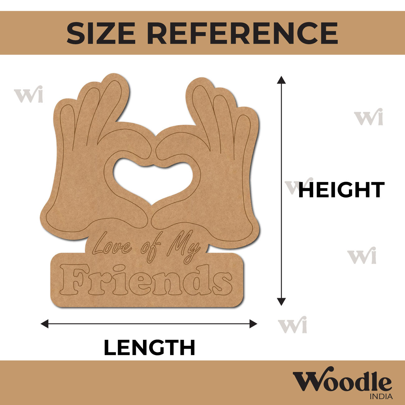 Friendship Day Pre Marked Base MDF Design 9