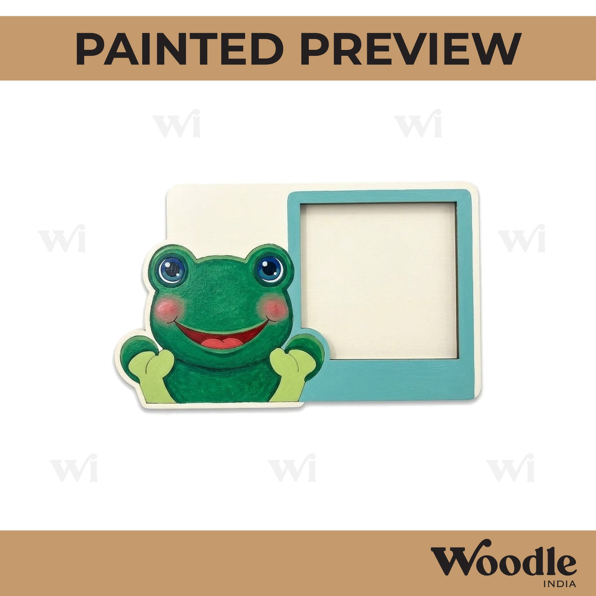 Frog Three Layered Photo Frame MDF Design 1