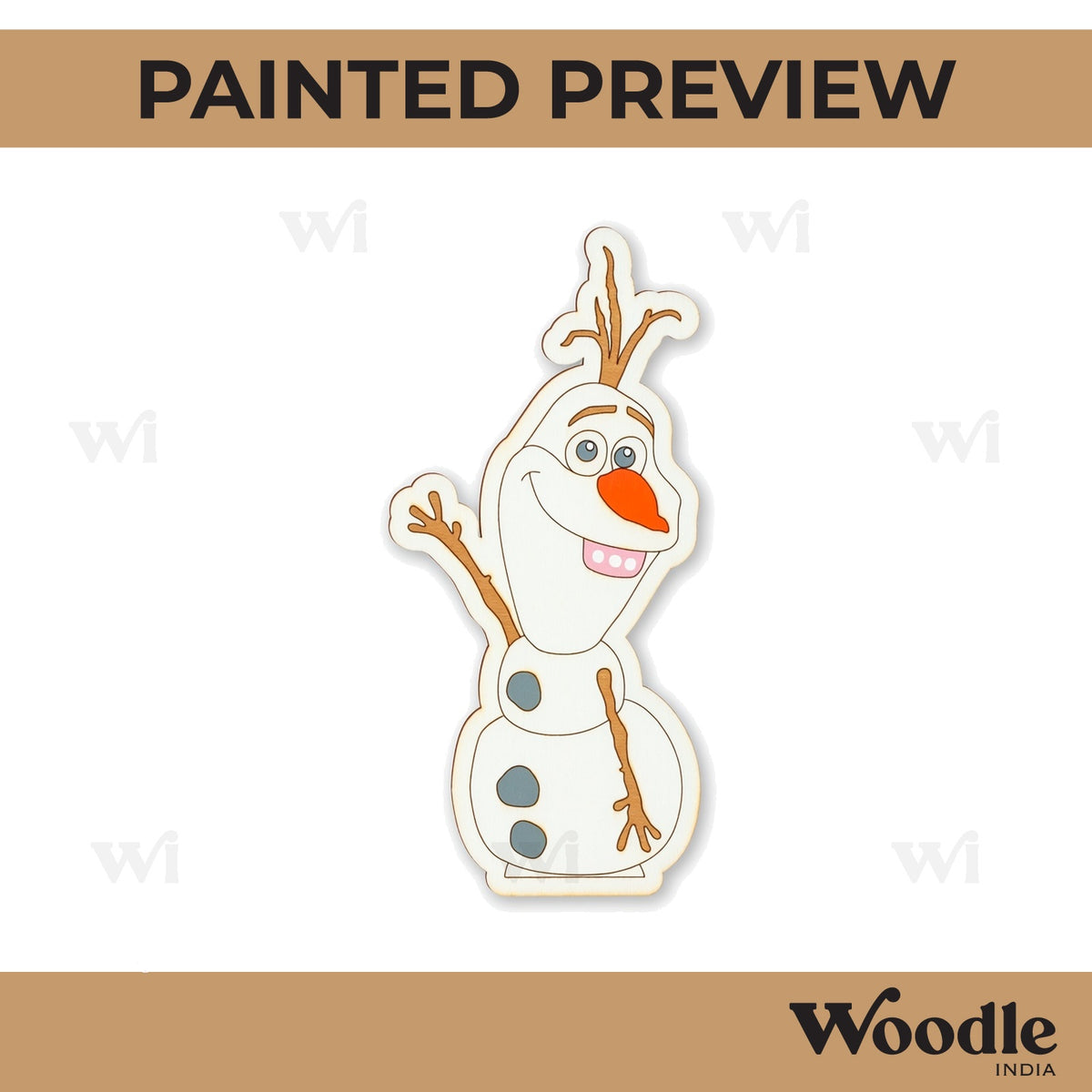 Frozen Cartoon Pre Marked MDF Design 2