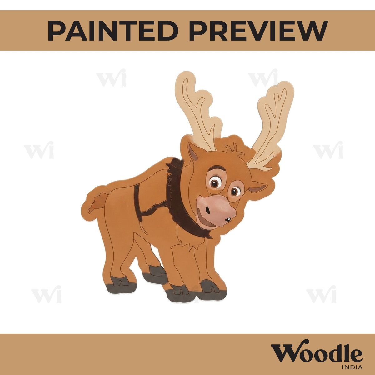 Frozen Cartoon Pre Marked MDF Design 5