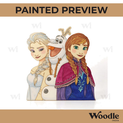 Frozen Cartoon Pre Marked MDF Design 8