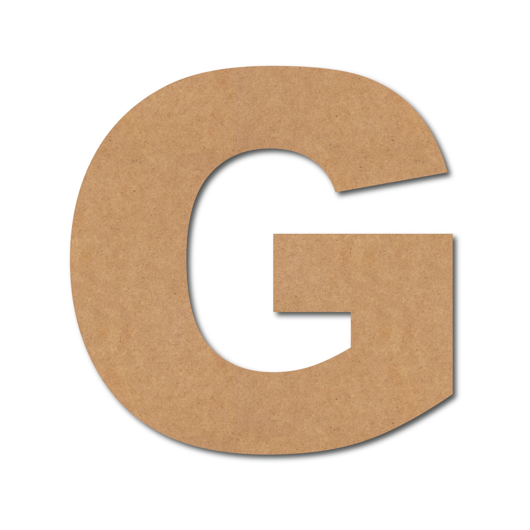 Alphabet G Monogram Cutout MDF Design 1