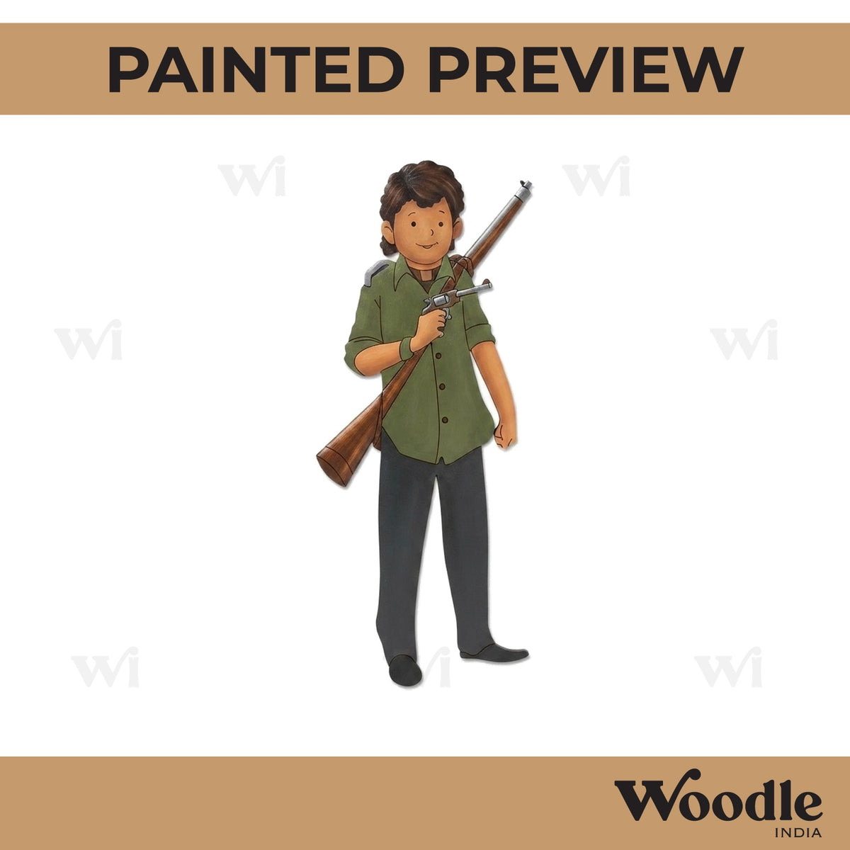 Gabbar Pre Marked MDF Design 1