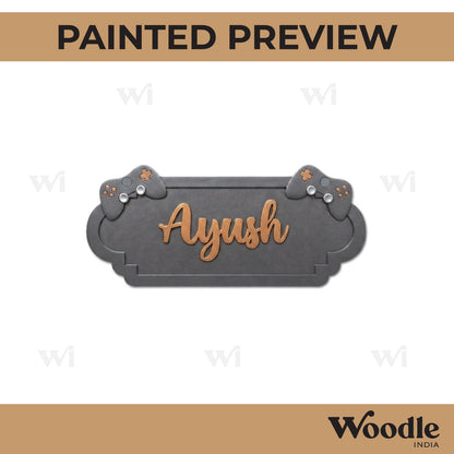 Gaming Nameplate MDF Design 1