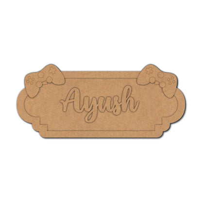 Gaming Nameplate MDF Design 1