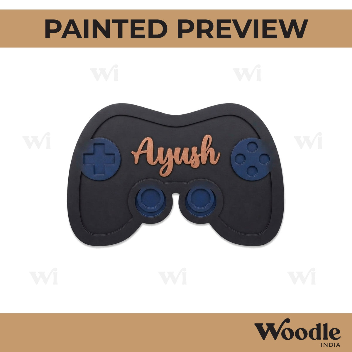 Gaming Nameplate MDF Design 2