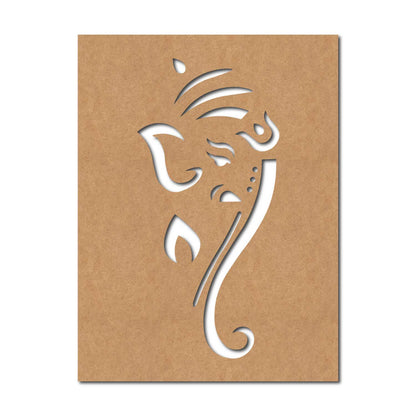 Ganesha Base Cutout MDF Design 10