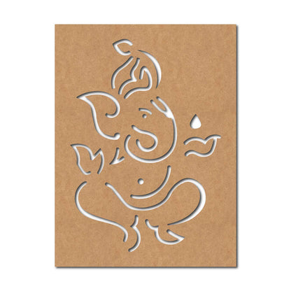 Ganesha Base Cutout MDF Design 11