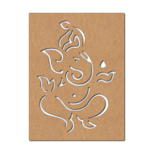 Ganesha Base Cutout MDF Design 11