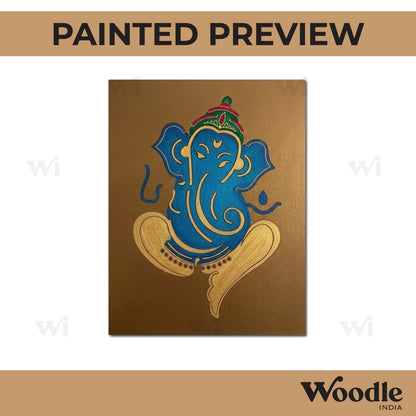 Ganesha Base Cutout MDF Design 12