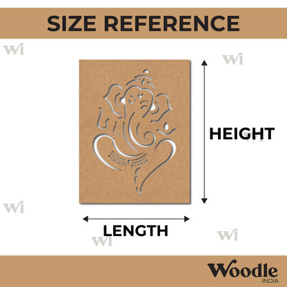 Ganesha Base Cutout MDF Design 12
