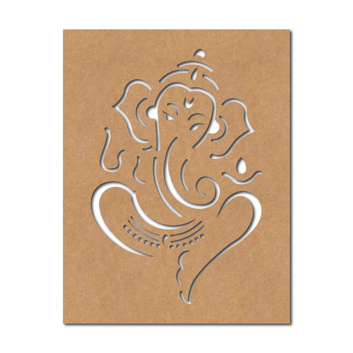Ganesha Base Cutout MDF Design 12