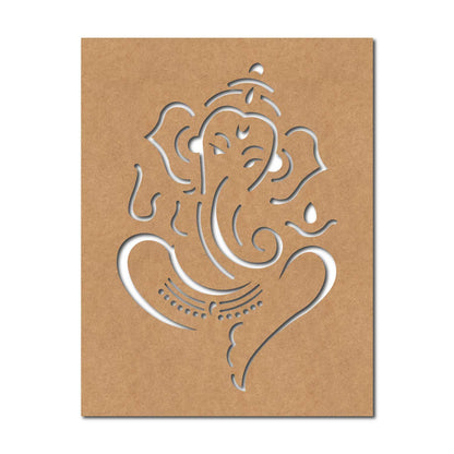 Ganesha Base Cutout MDF Design 12