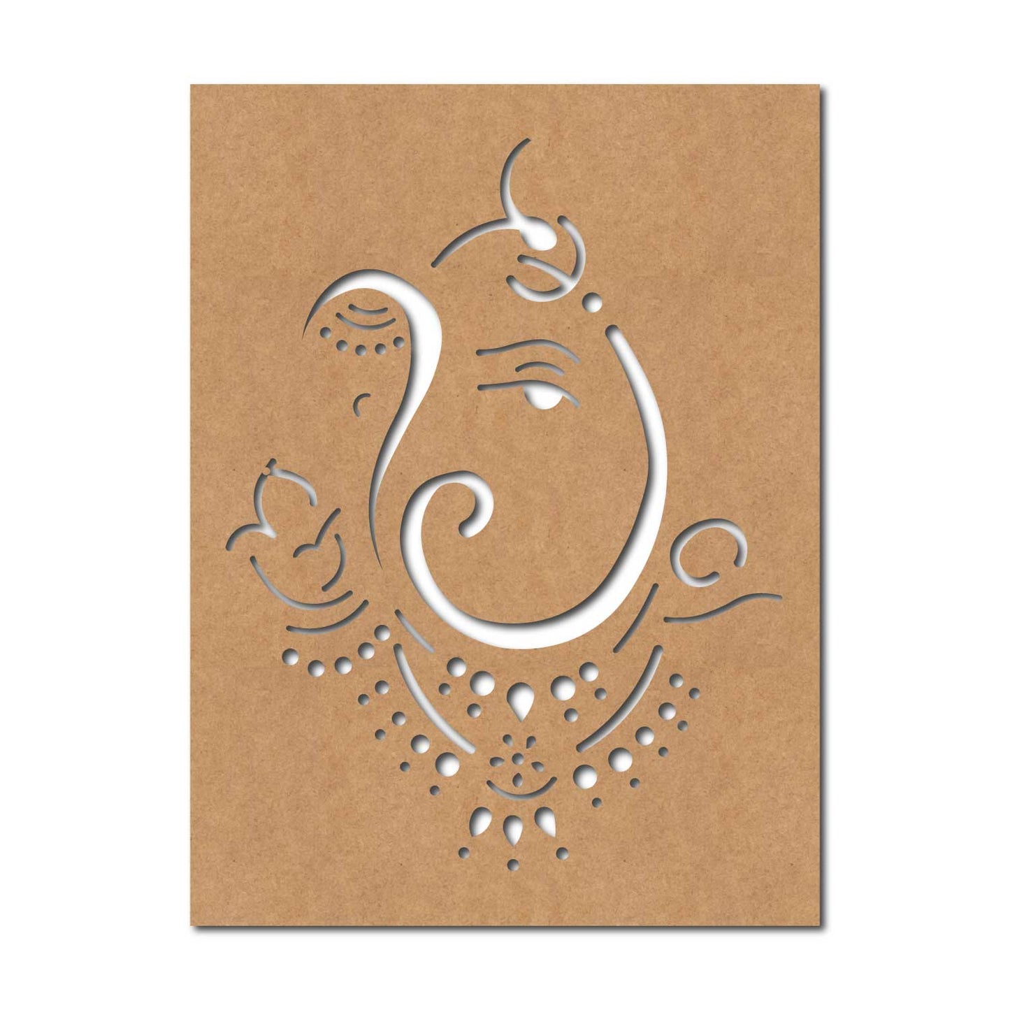 Ganesha Base Cutout MDF Design 13