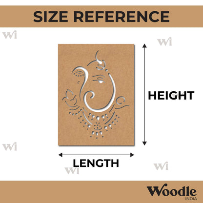 Ganesha Base Cutout MDF Design 13