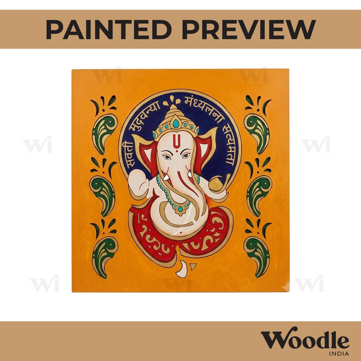 Ganesha Base Cutout MDF Design 14