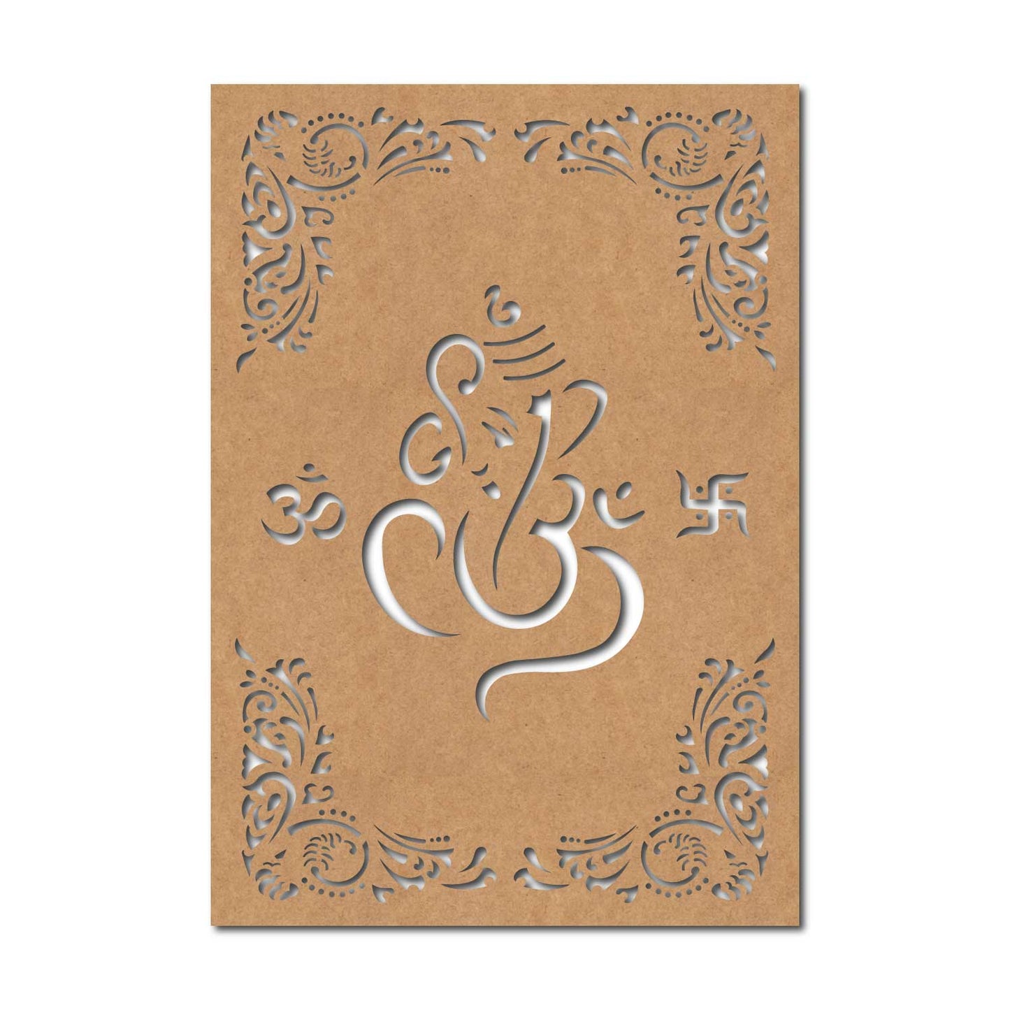 Ganesha Base Cutout MDF Design 15