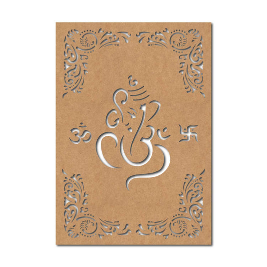 Ganesha Base Cutout MDF Design 15