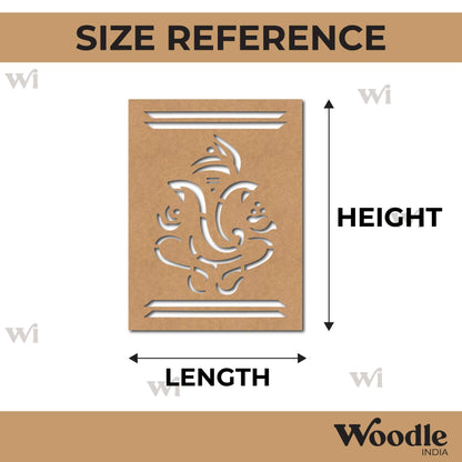 Ganesha Base Cutout MDF Design 16