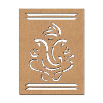 Ganesha Base Cutout MDF Design 16