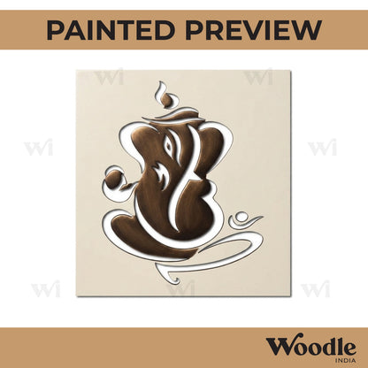Ganesha Base Cutout MDF Design 2
