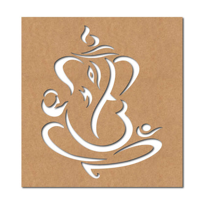 Ganesha Base Cutout MDF Design 2