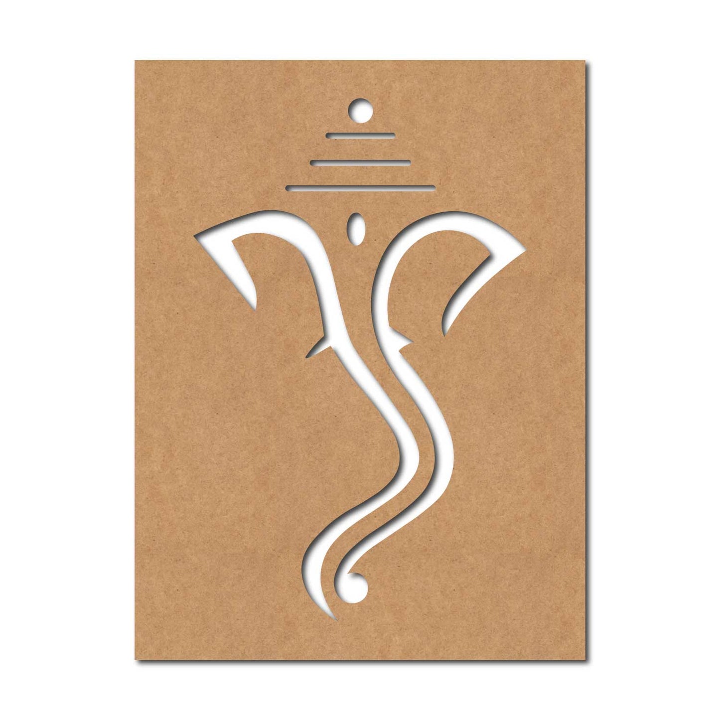 Ganesha Base Cutout MDF Design 3