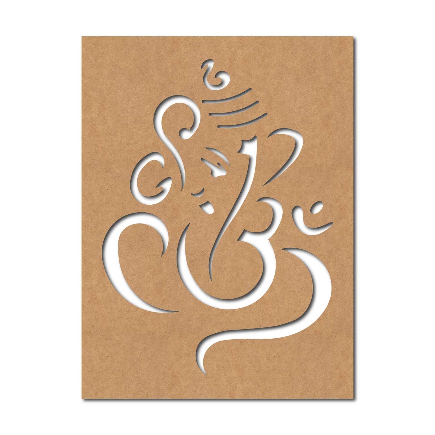 Ganesha Base Cutout MDF Design 4