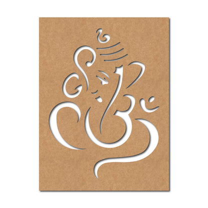 Ganesha Base Cutout MDF Design 4