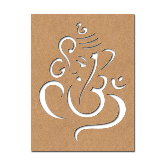 Ganesha Base Cutout MDF Design 4
