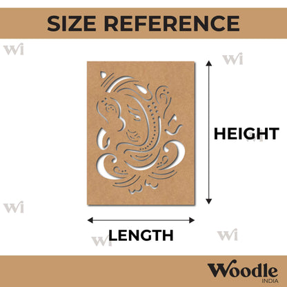 Ganesha Base Cutout MDF Design 5